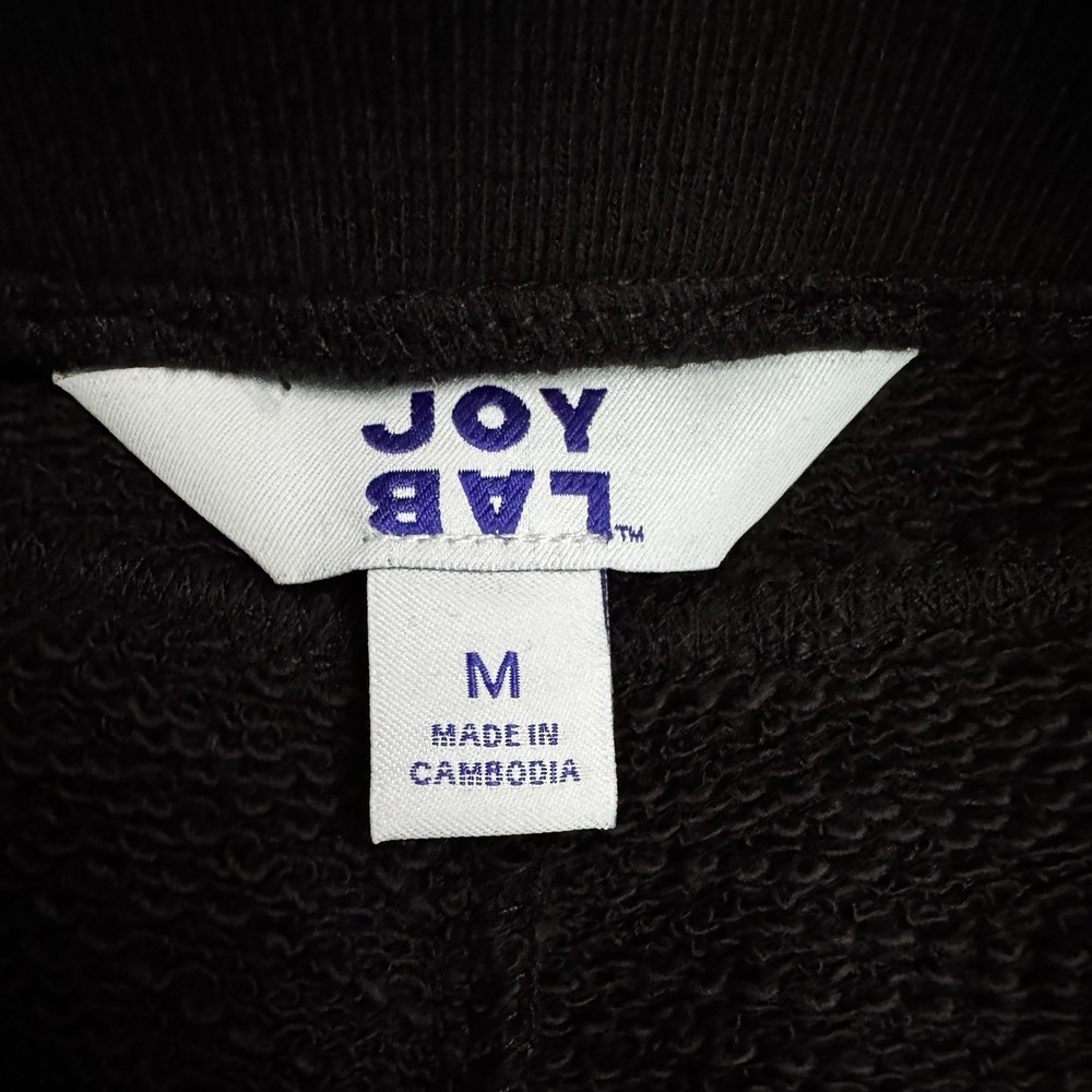 Joy Lab Women's Black French Terry Sweat Shorts Sz Medium New Knit Basque Waist - Picture 10 of 10